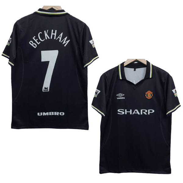 David Beckham 1998-99 Manchester United Men Jersey – Black