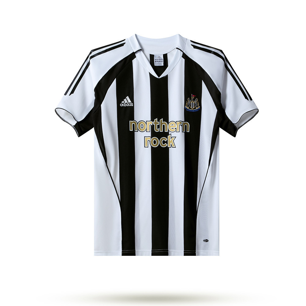 Newcastle United 2004-06 Home Men Retro Jersey – Black White