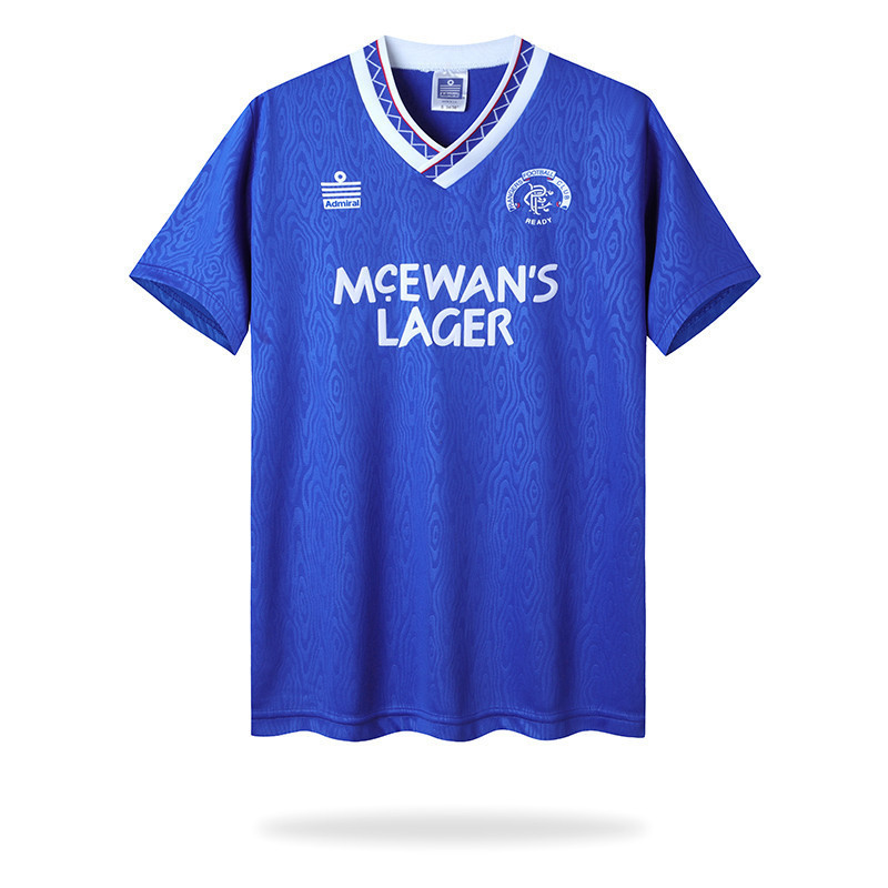 Rangers 1990-92 Home Men Retro Jersey – White