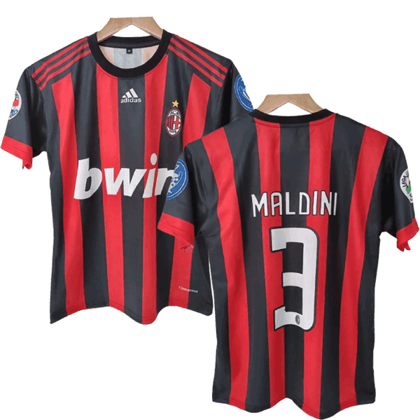 Paolo Maldini AC Milan 2008-09 Home Men Jersey – Red