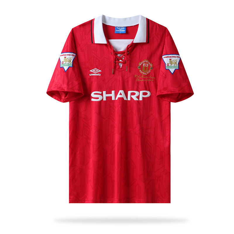 Manchester United 1992-1993 Champion Home Men Retro Jersey – Red