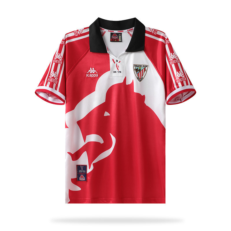 Athletic Bilbao 1997-98 Centenary Men Retro Jersey – Red