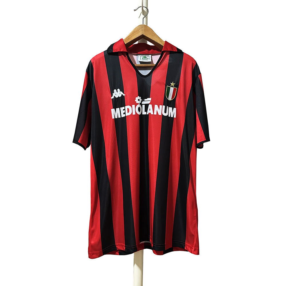 AC Milan 1988-89 Home Men Retro Jersey – Red