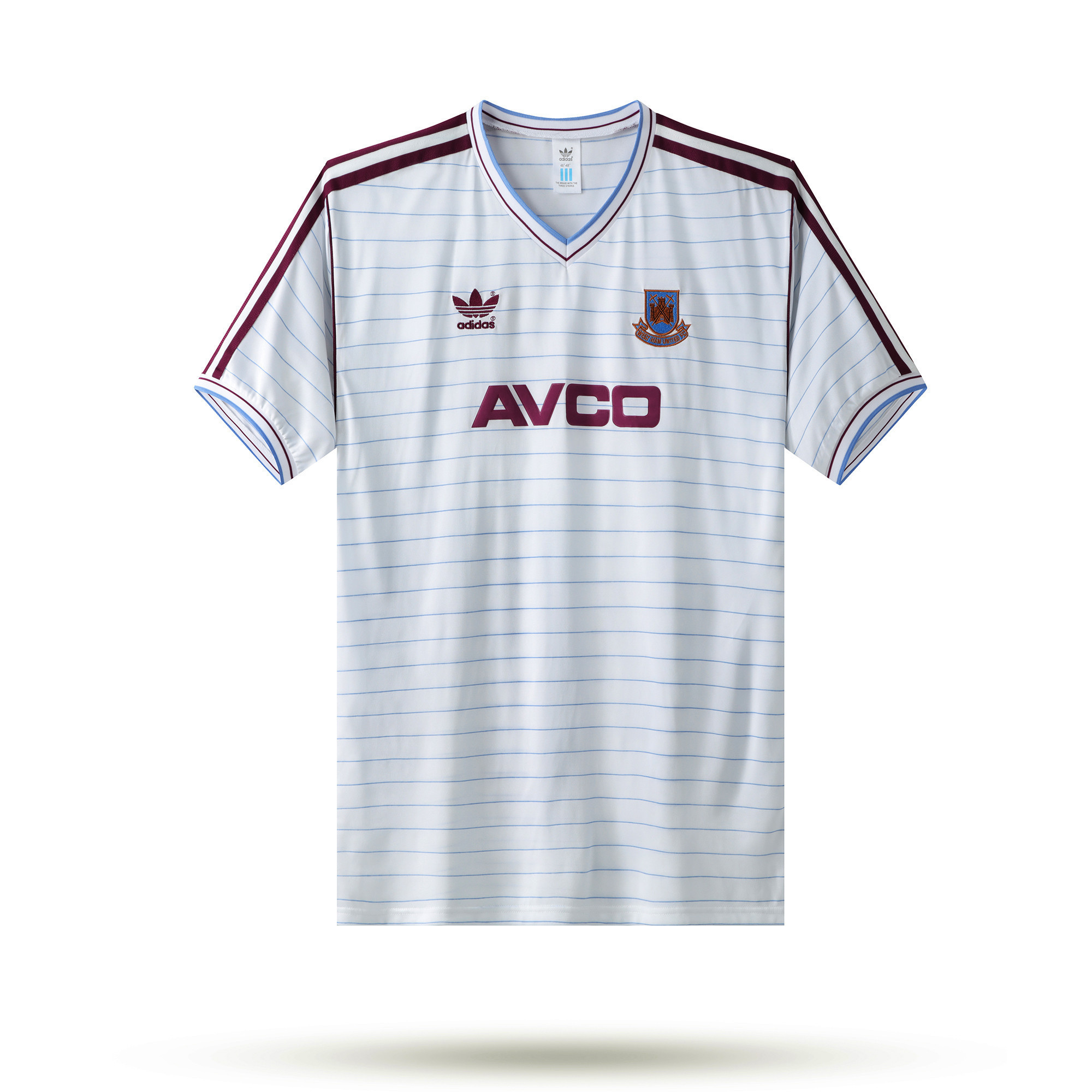 West Ham United 1986 Away Men Retro Jersey – White