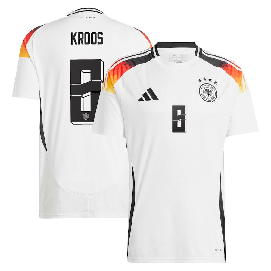 Toni Kroos 8 Germany National Team 2024 Home Men Jersey – White