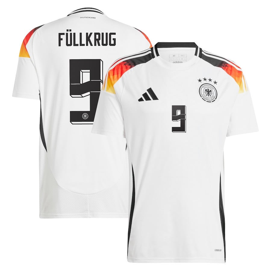 Niclas Fllkrug 9 Germany National Team 2024 Home Men Jersey – White