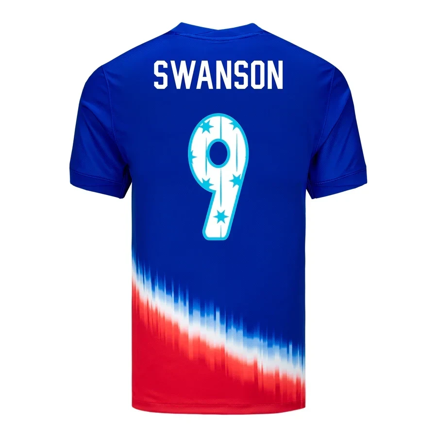 Mallory Swanson 9 USWNT 2024 SheBelieves Cup Away Stadium MEN Jersey