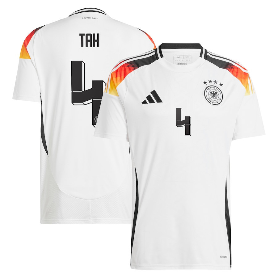 Jonathan Tah 4 Germany National Team 2024 Home Men Jersey – White