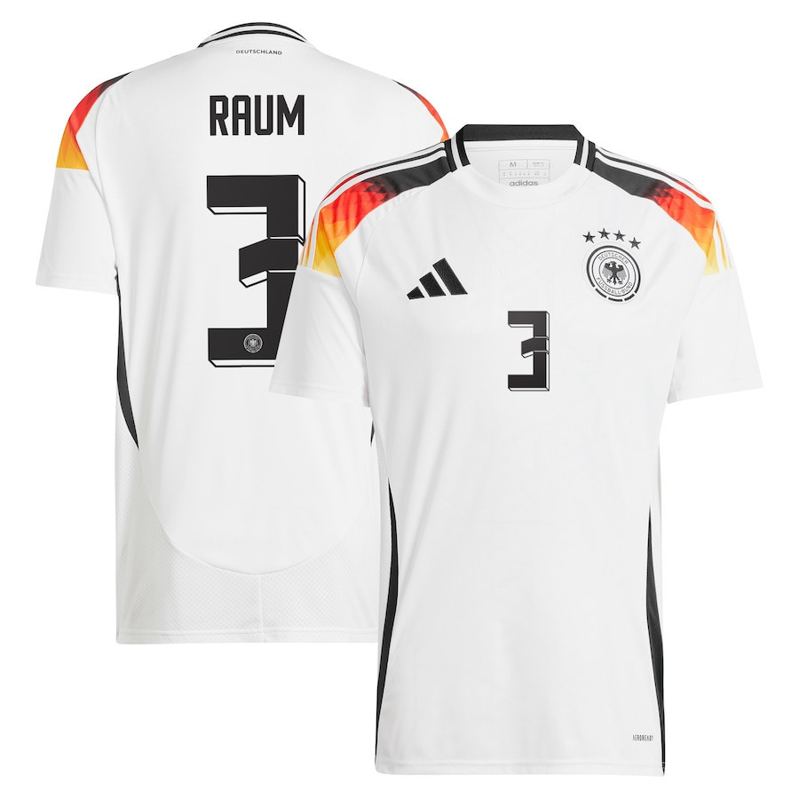 David Raum 3 Germany National Team 2024 Home Men Jersey – White
