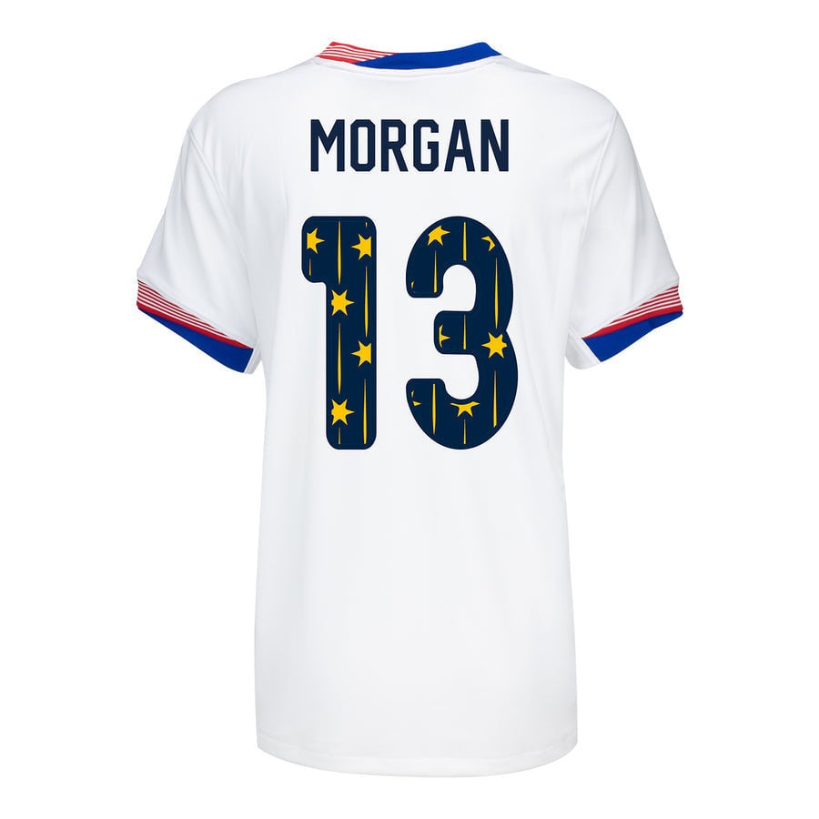 Alex Morgan 13 USWNT 2024 SheBelieves Cup Home WOMEN Jersey