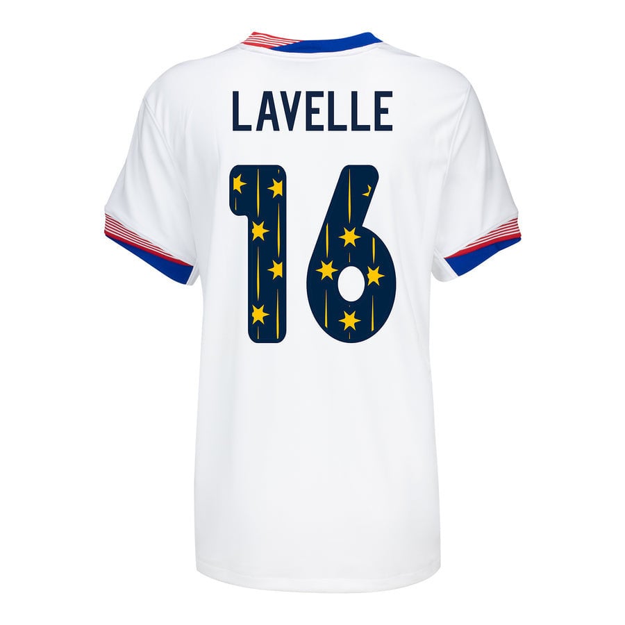 Rose Lavelle 16 USWNT 2024 SheBelieves Cup Home WOMEN Jersey – White