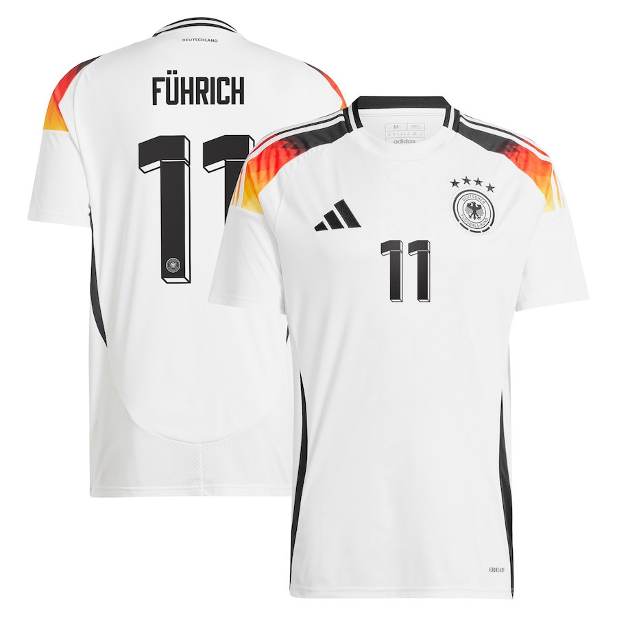 Chris Fhrich 11 Germany National Team 2024 Home Men Jersey – White