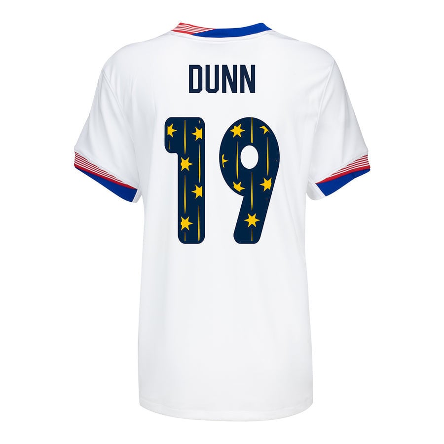 Crystal Dunn 19 USWNT 2024 SheBelieves Cup Home WOMEN Jersey – White