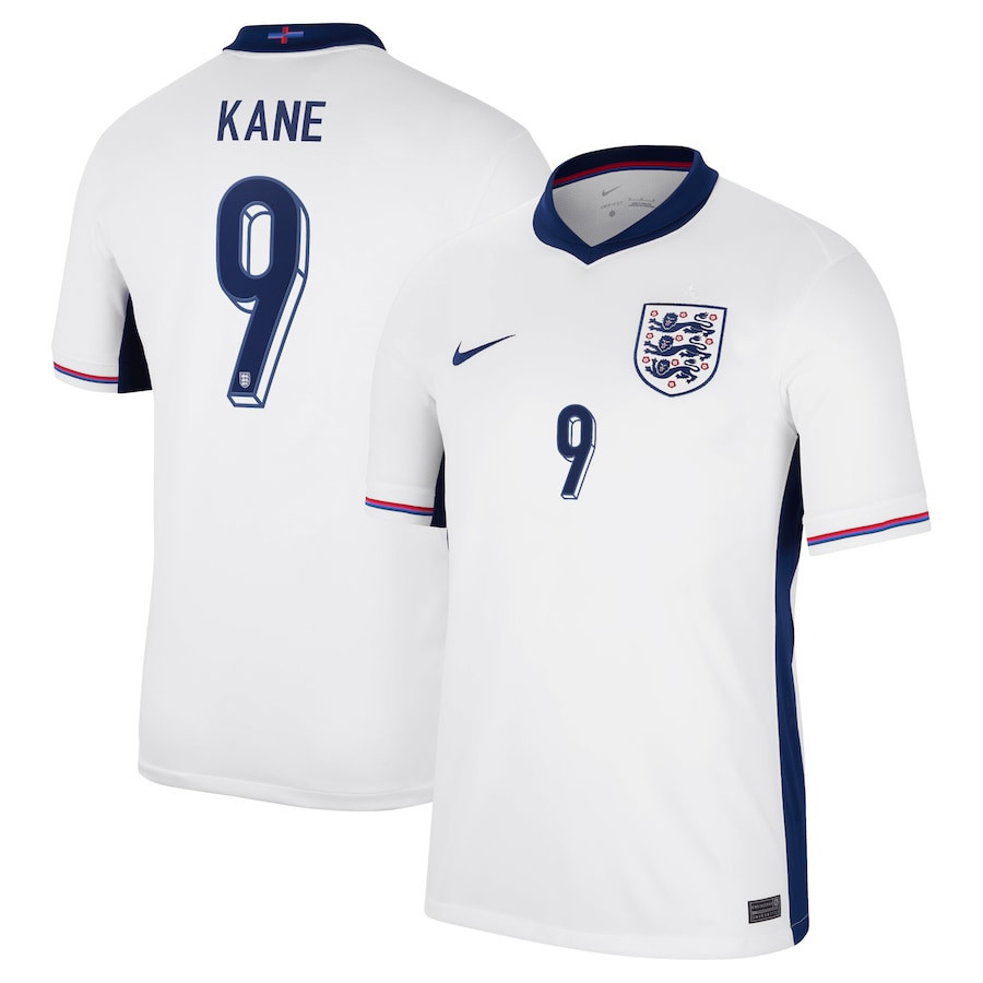 Harry Kane 9 England 2024/25 Home Stadium Football Jersey – Men White