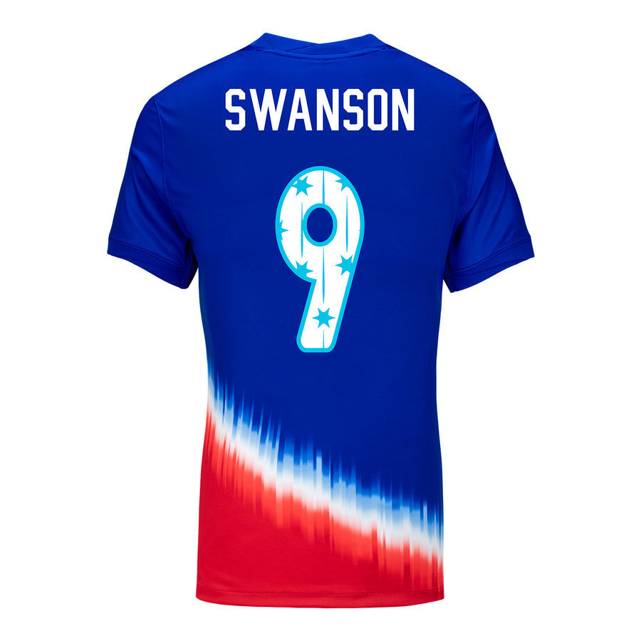 Mallory Swanson 9 USWNT 2024 SheBelieves Cup Away Stadium WOMEN Jersey
