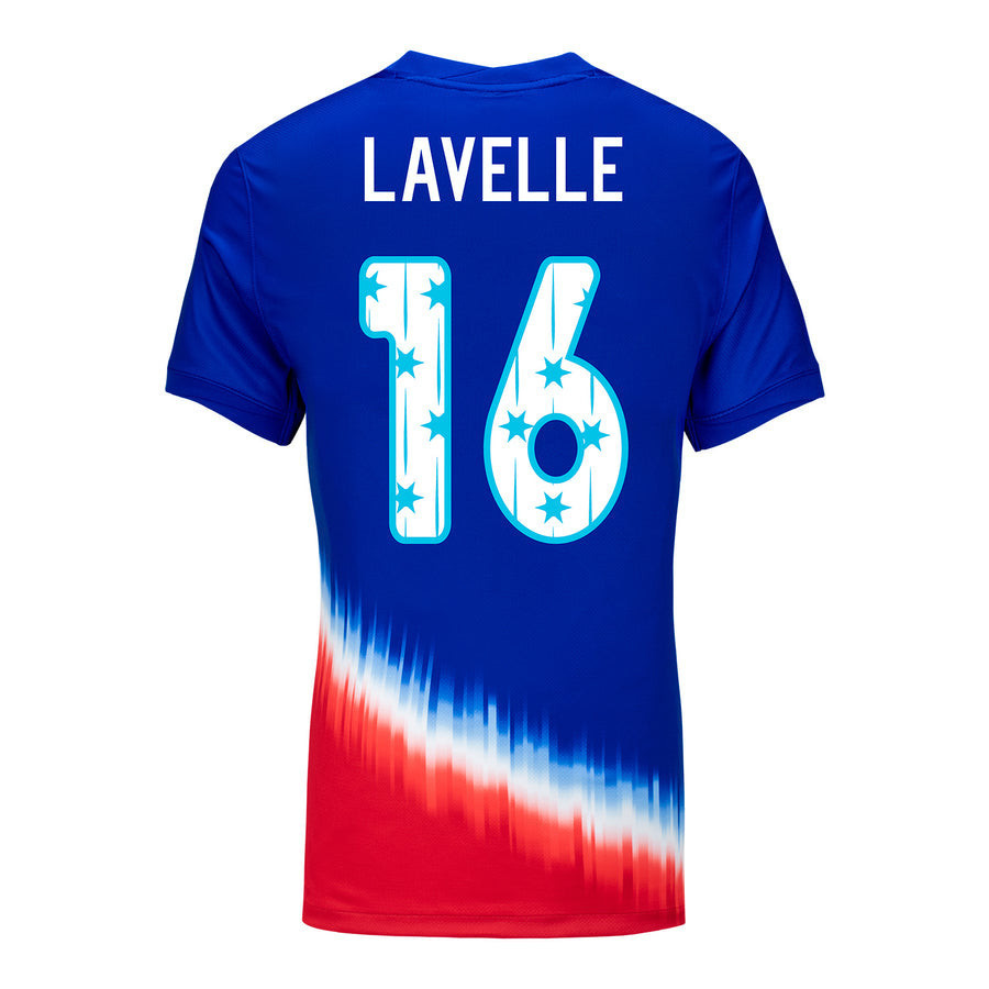 Rose Lavelle 16 USWNT 2024 SheBelieves Cup Away Stadium WOMEN Jersey