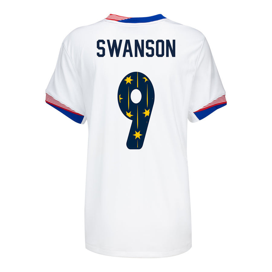 Mallory Swanson 9 USWNT 2024 SheBelieves Cup Home WOMEN Jersey – White