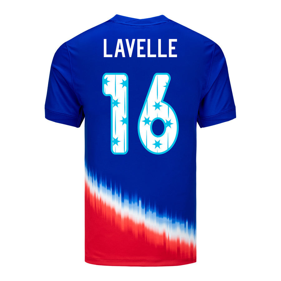 Rose Lavelle 16 USWNT 2024 SheBelieves Cup Away Stadium MEN Jersey