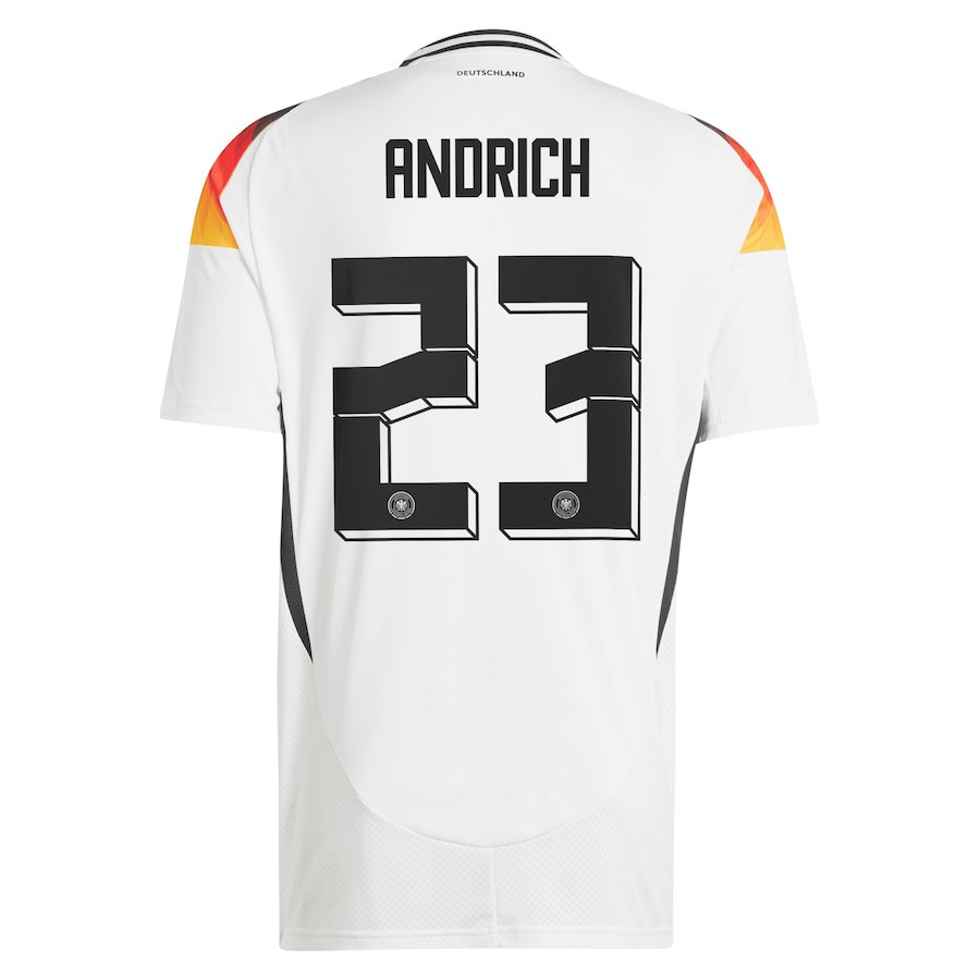 Robert Andrich 23 Germany National Team 2024 Home Men Jersey – White