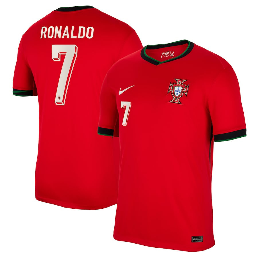 Cristiano Ronaldo 7 Portugal National Team 2024 Home Men Jersey – Red
