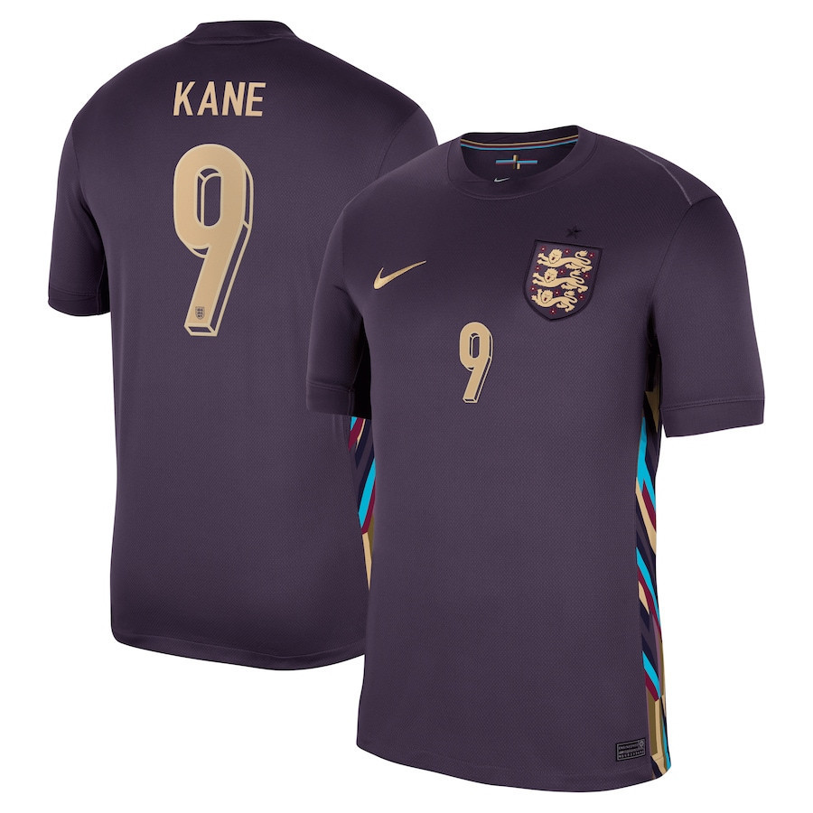 Harry Kane 9 England 2024/25 Away Stadium Football Jersey – Men