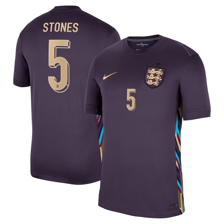 John Stones 5 England 2024/25 Away Stadium Football Jersey – Men