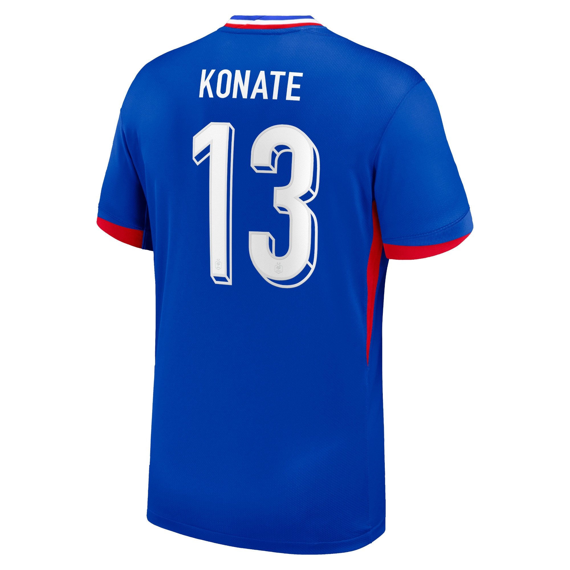 Ibrahima Konate 13 France 2024/25 Men Match Home Jersey – Blue