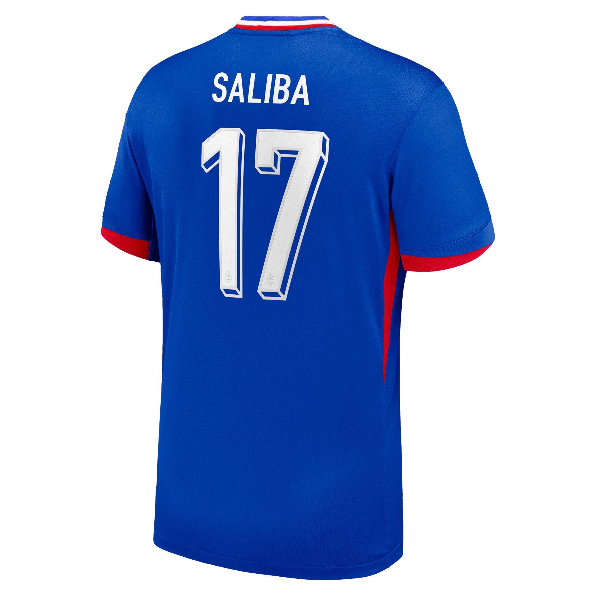 William Saliba 17 France 2024/25 Men Match Home Jersey – Blue