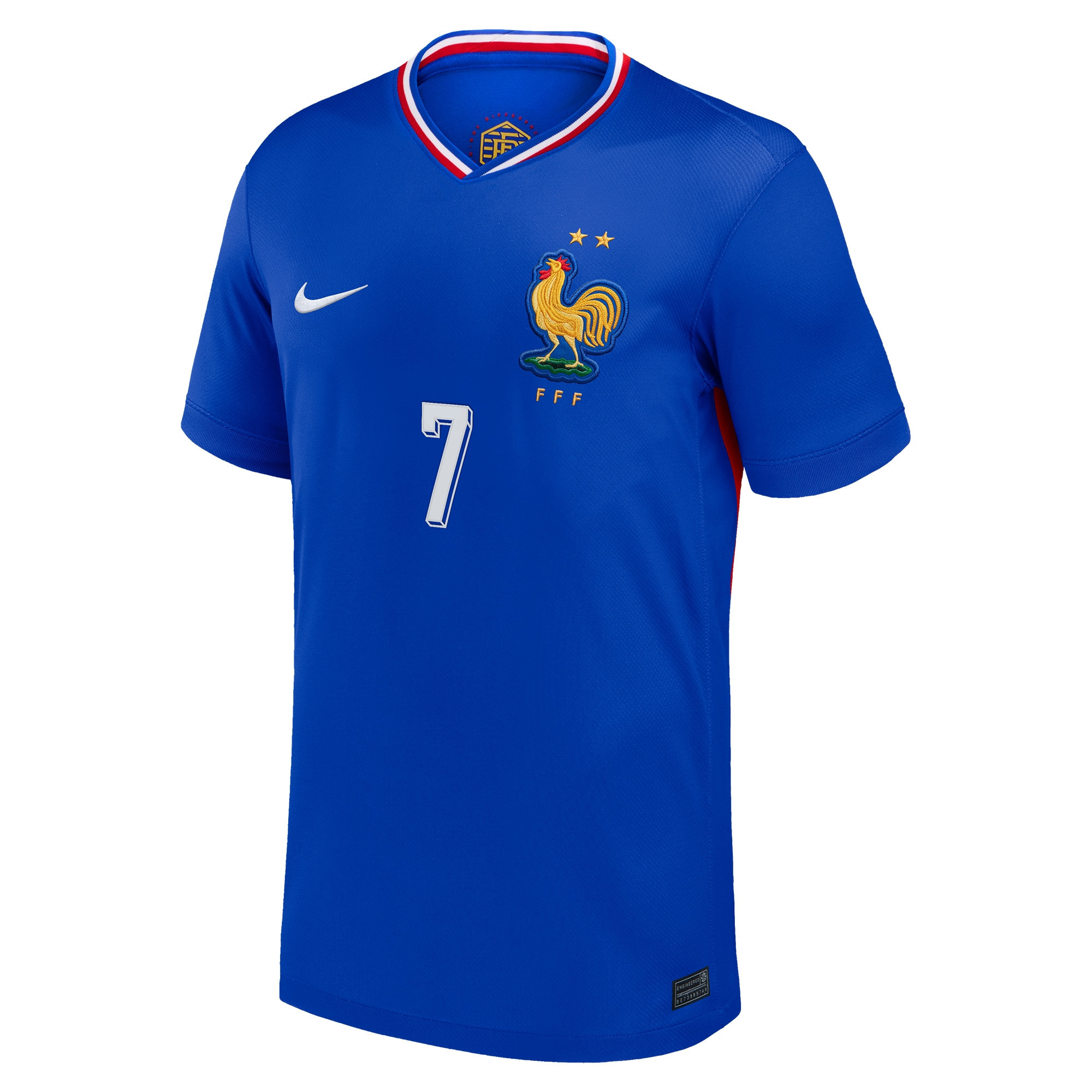 Matteo Guendouzi 7 France 2024/25 Men Match Home Jersey – Blue