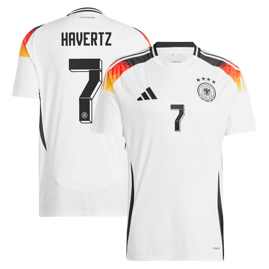 Kai Havertz 7 Germany National Team 2024 Home Men Jersey – White