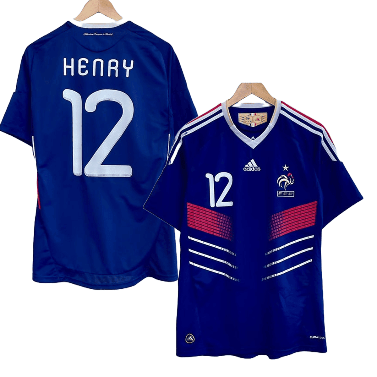 Thierry Henry 12 France 2010 Home Retro Jersey – Men Blue