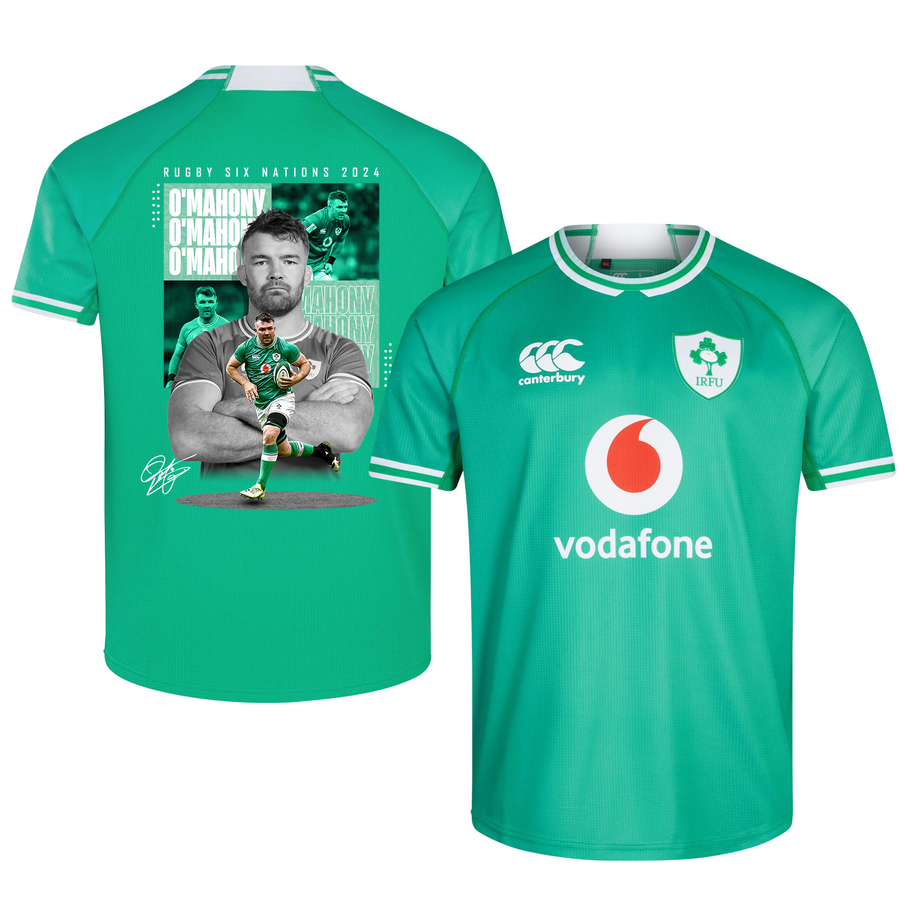 Peter O'Mahony Ireland Rugby Six Nations Rb IRFU 2023/24 Home Jersey – Green