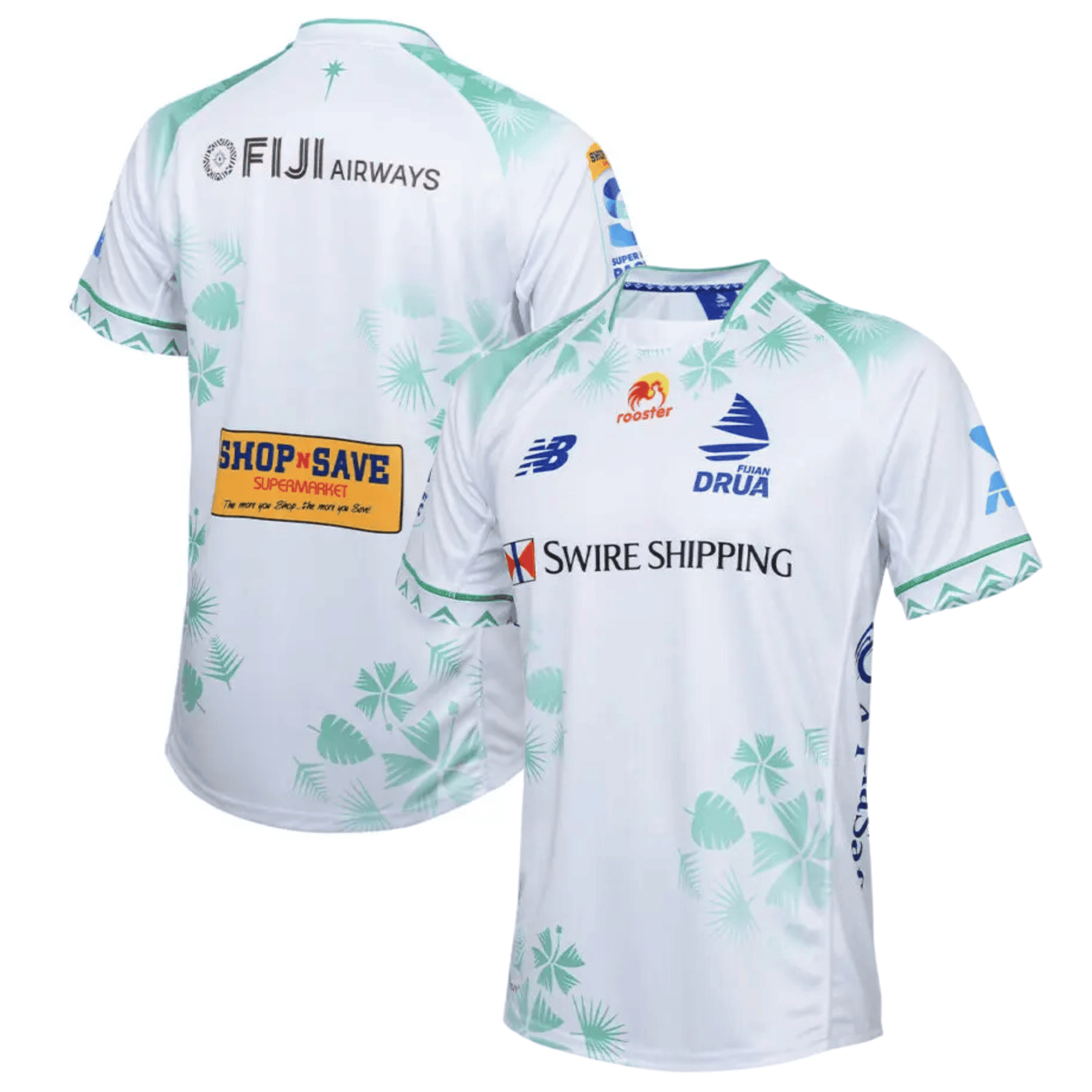 Fijian Drua Super Rugby 2024 Away Men Jersey – White