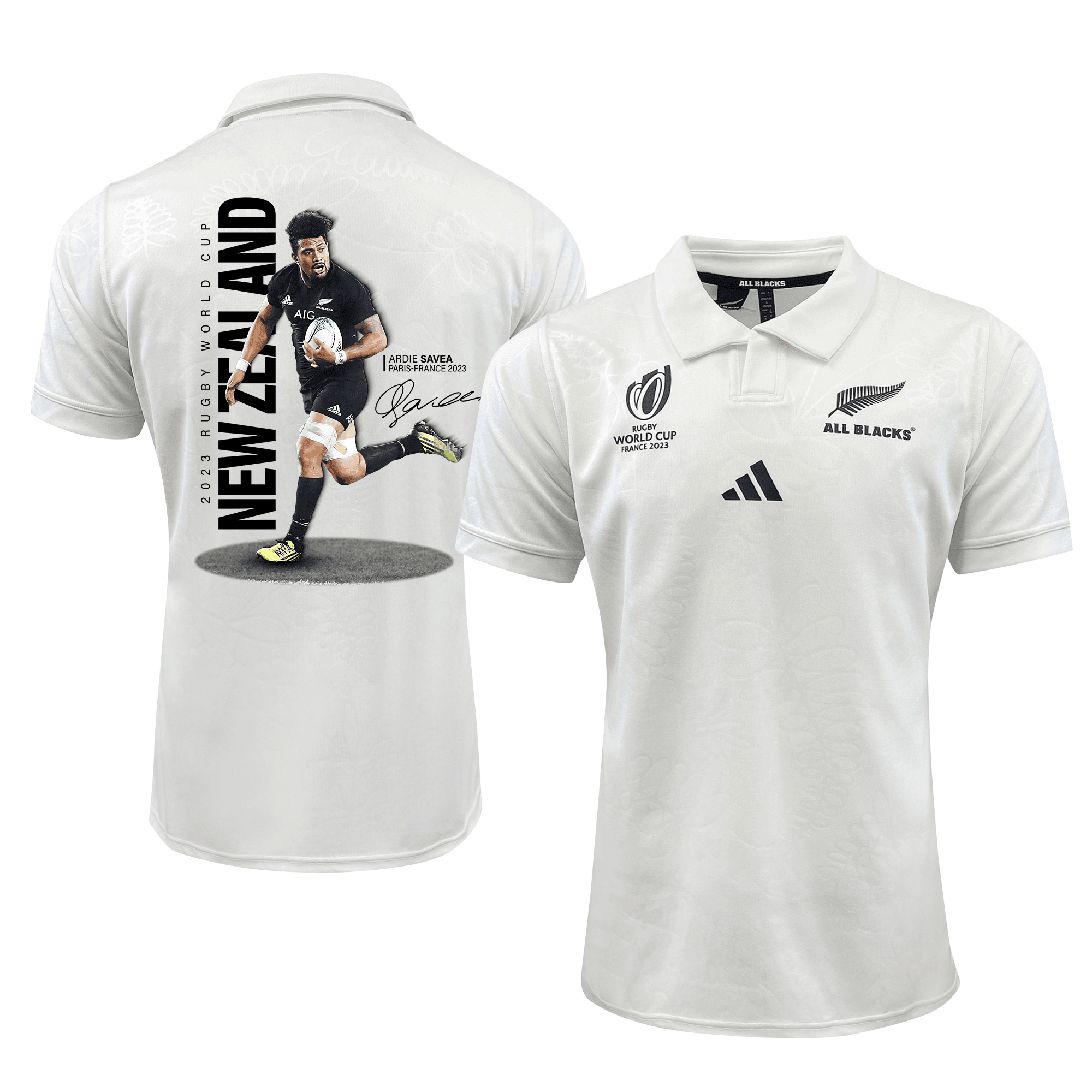 Ardie Savea Signed New Zealand Rb World Cup 2023 Champions Away Jersey – Men White