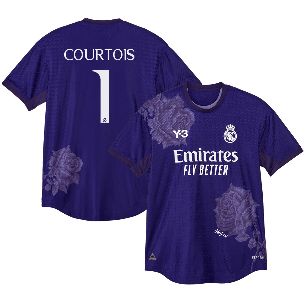 Thibaut Courtois 1 Real Madrid X Y-3 23/24 Fourth Men Jersey – Limited Collection, Purple