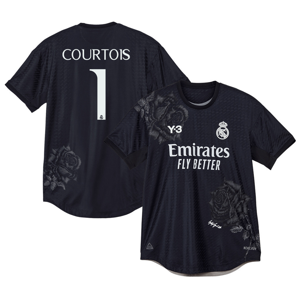 Thibaut Courtois 1 Real Madrid X Y-3 23/24 Fourth Men Jersey – Limited Collection, Black