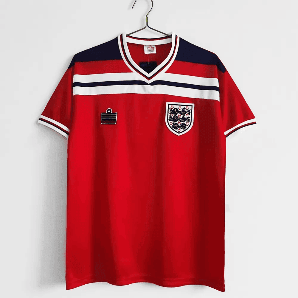 England 1982 Away Retro Jersey – Men Red