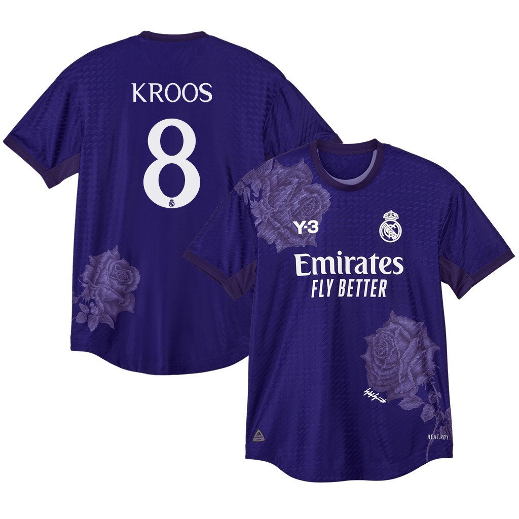 Toni Kroos 8 Real Madrid X Y-3 23/24 Fourth Men Jersey – Limited Collection, Purple