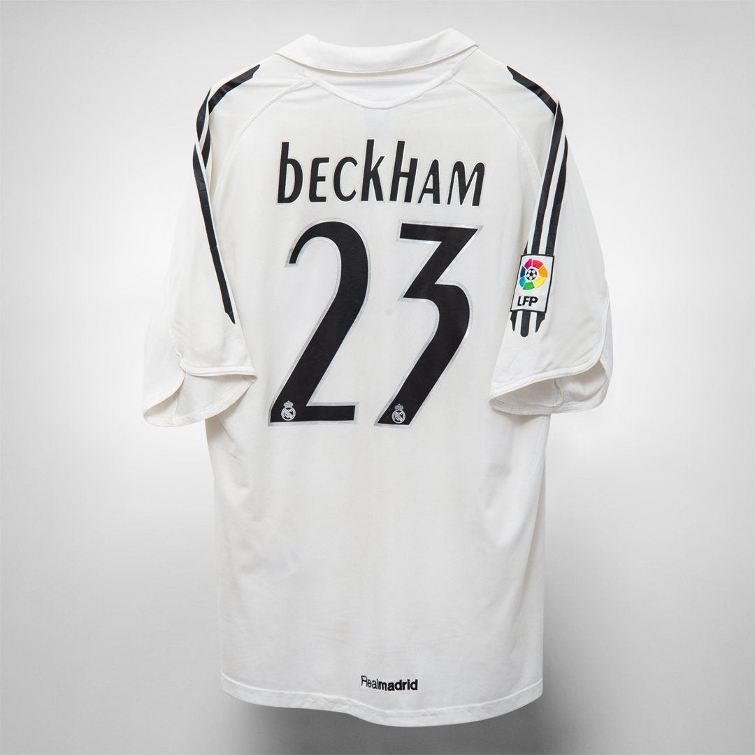 David Beckham 23 Real Madrid 2005-2006 Adidas Home Retro Jersey – Men