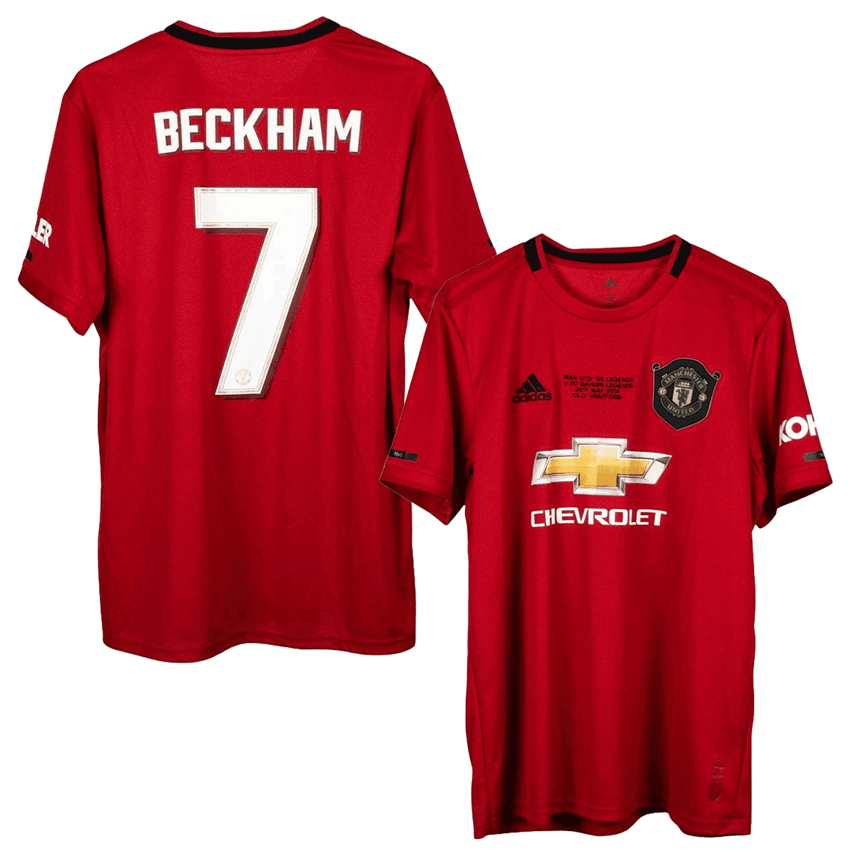David Beckham 7 Manchester United 2019-2020 Adidas Home Retro Jersey – Men
