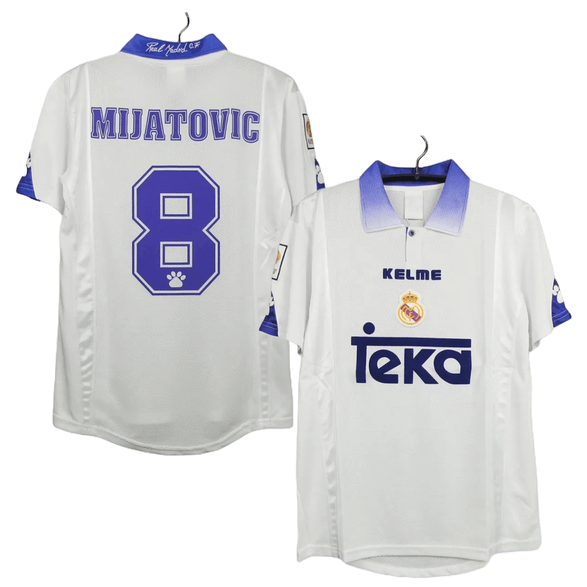 Predrag Mijatovic 8 Real Madrid 1997-1998 Retro Jersey – Men White