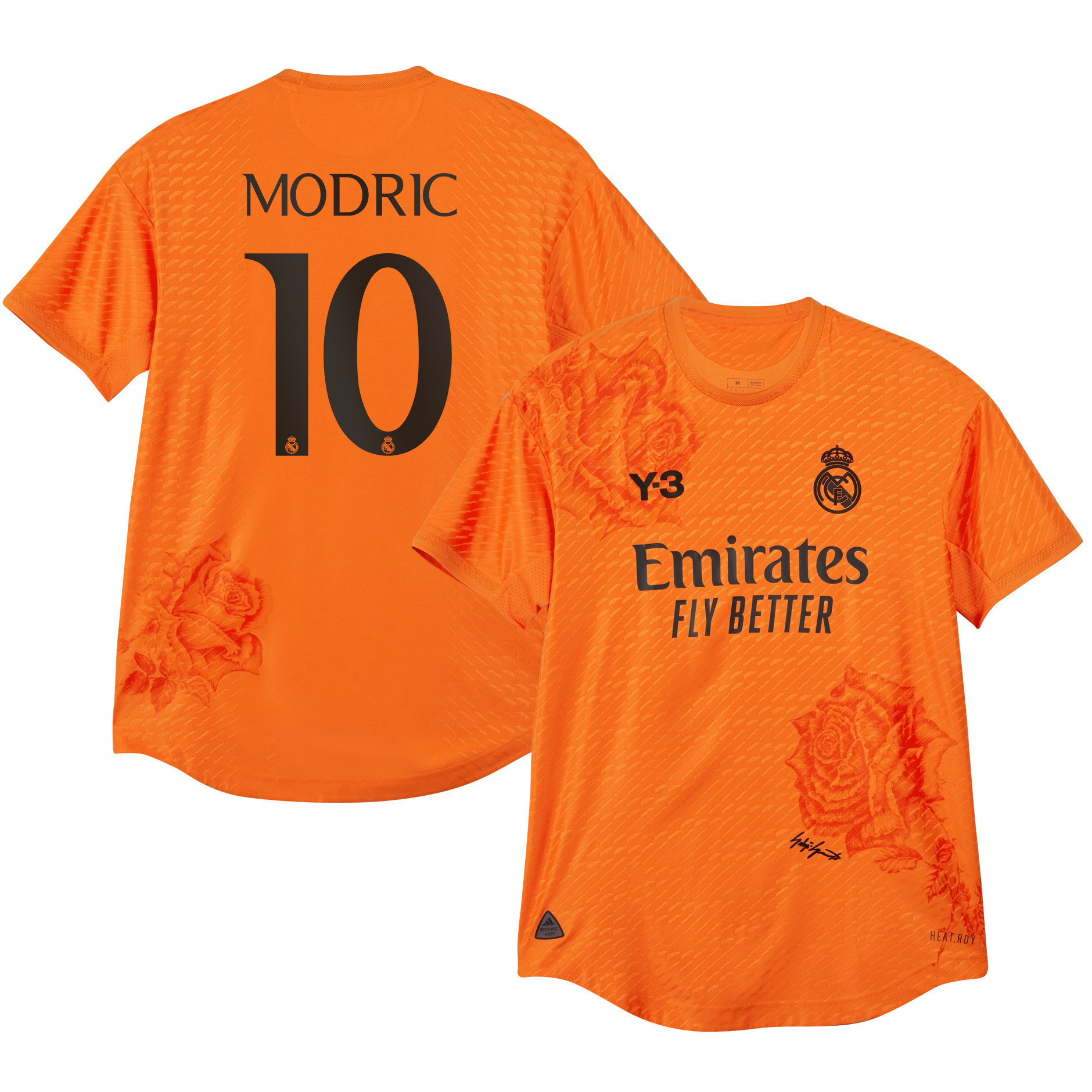 Luka Modric 10 Real Madrid X Y-3 23/24 Fourth Men Jersey – Limited Collection, Orange