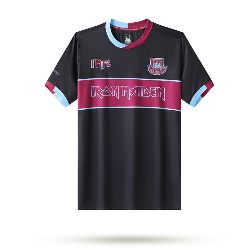 Iron Maiden x West Ham Men Retro Jersey – Black