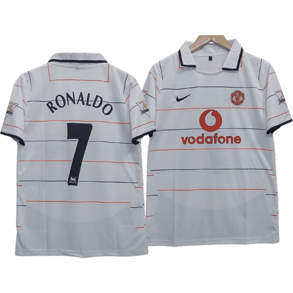 Cristiano Ronaldo Manchester United 2002-03 Third Men Jersey – White