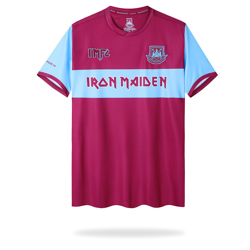 Iron Maiden x West Ham Home Men Retro Jersey – Cardinal