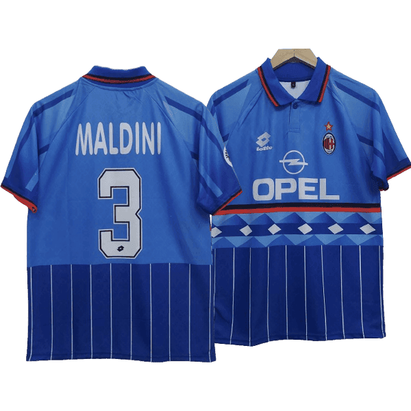 Paolo Maldini AC Milan 1996-97 Fourth Men Jersey – Blue