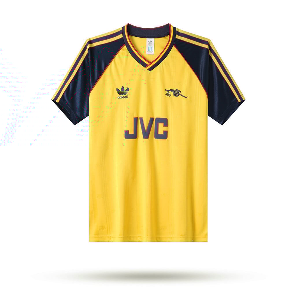 Arsenal 1988-91 Away Men Retro Jersey – Yellow