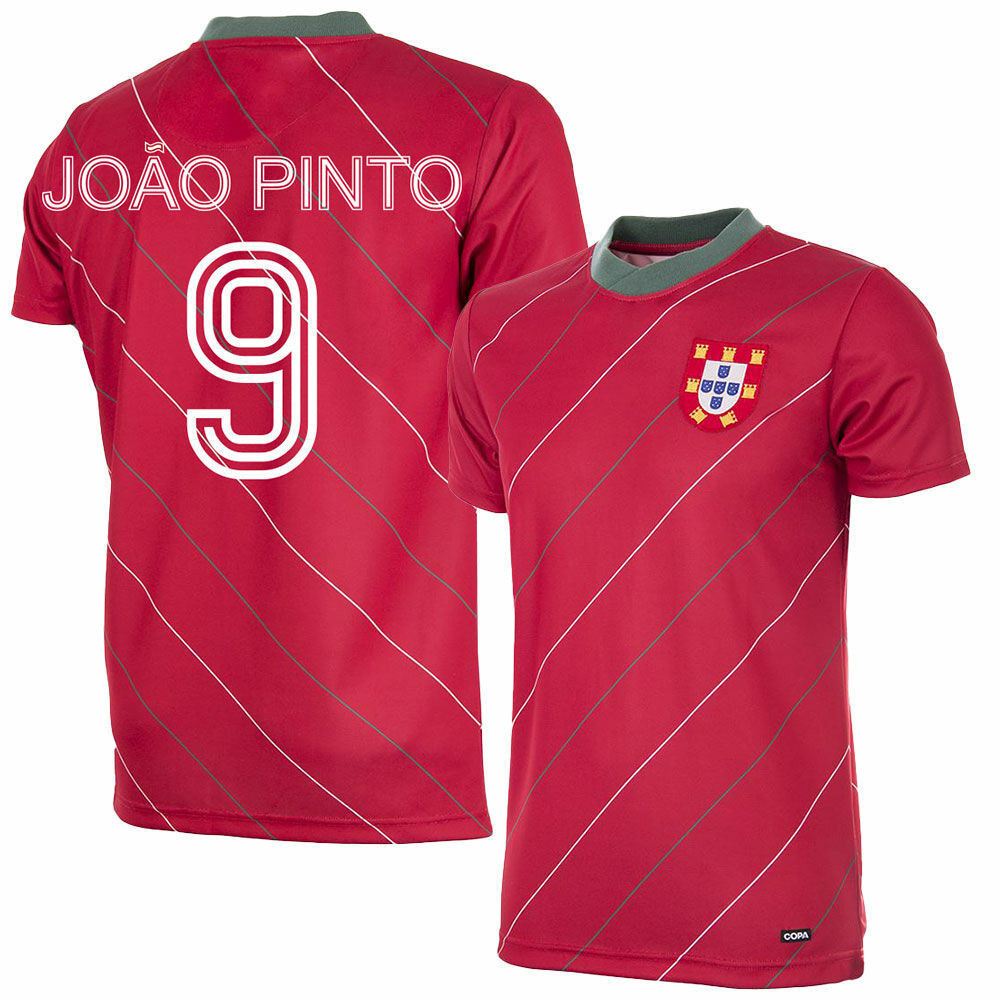 Portugal 1982-1983 Men Retro Jersey Joo Pinto 9 – Red