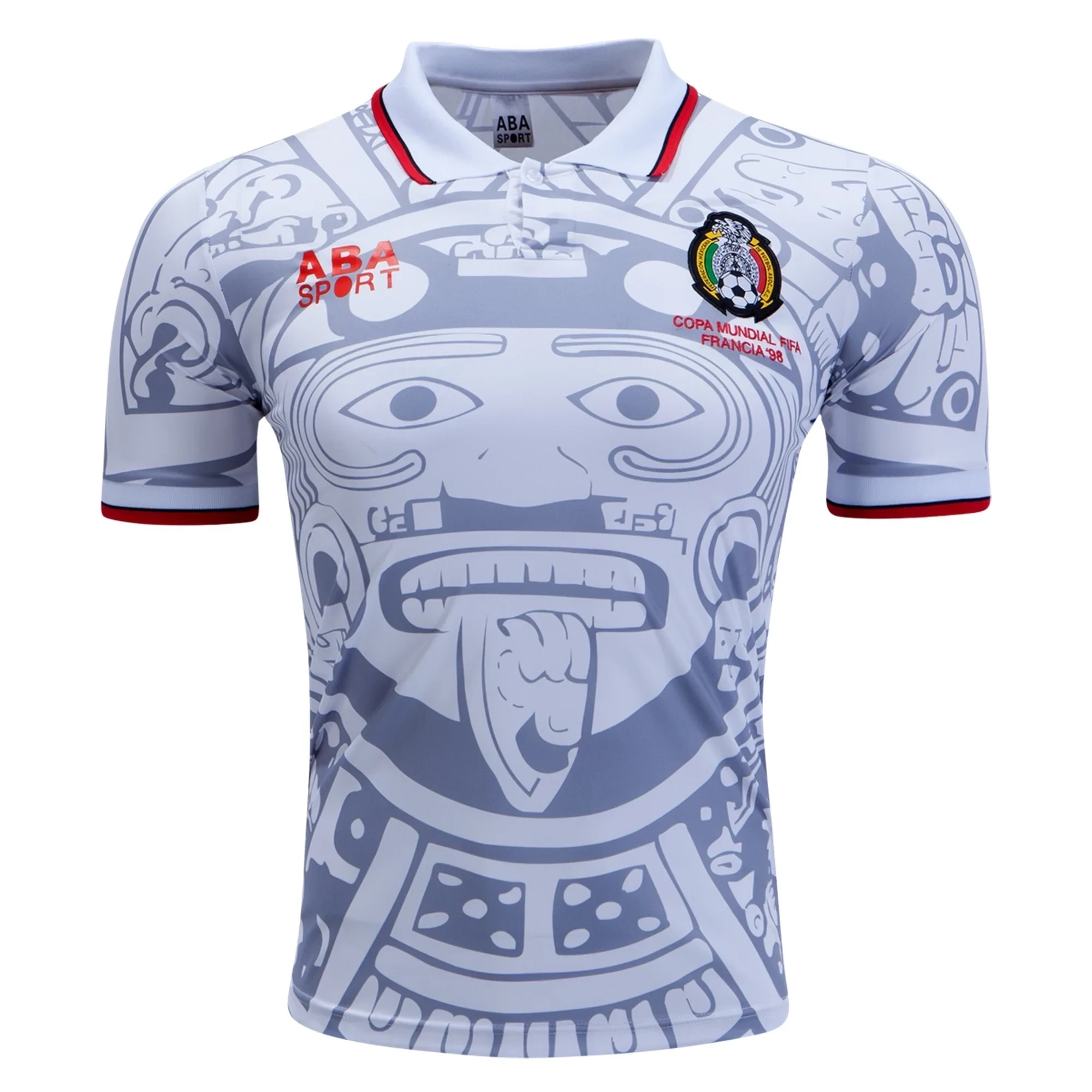 Mexico 1998 Away Men Retro Jersey – White