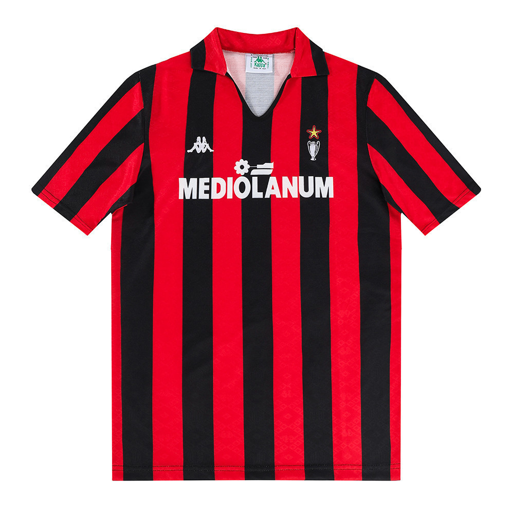 AC Milan 1989-90 Home Men Retro Jersey – Red